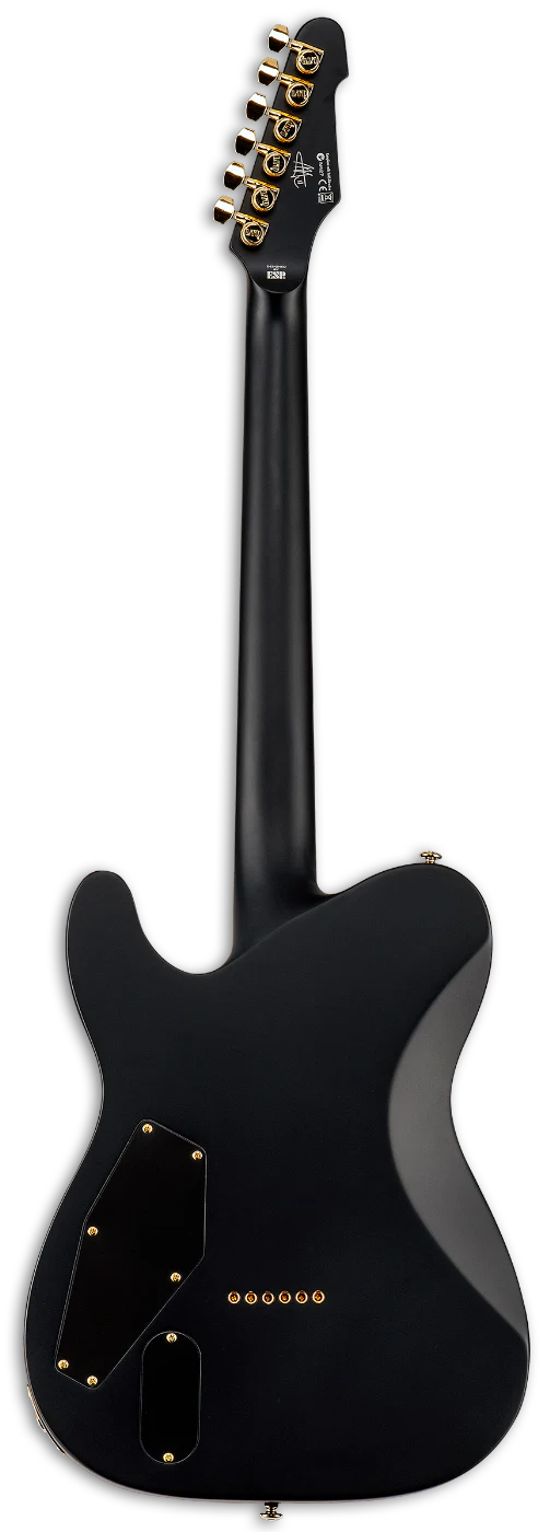 LTD Alan Ashby Signature Electric Guitar Black Satin with EMG 81 - Image 2