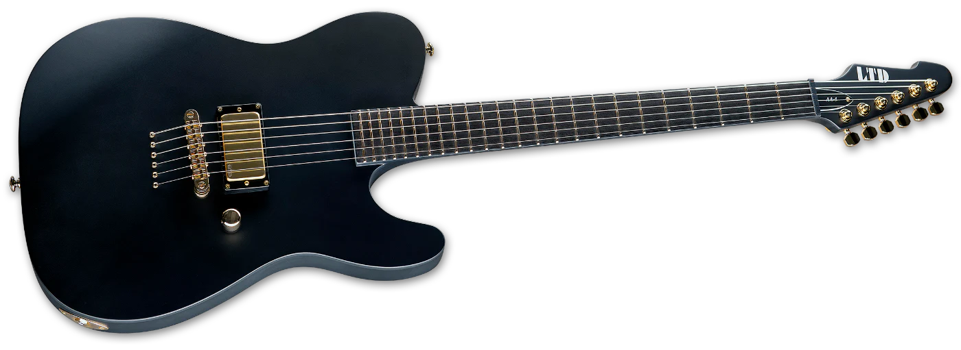 LTD Alan Ashby Signature Electric Guitar Black Satin with EMG 81 - Image 3