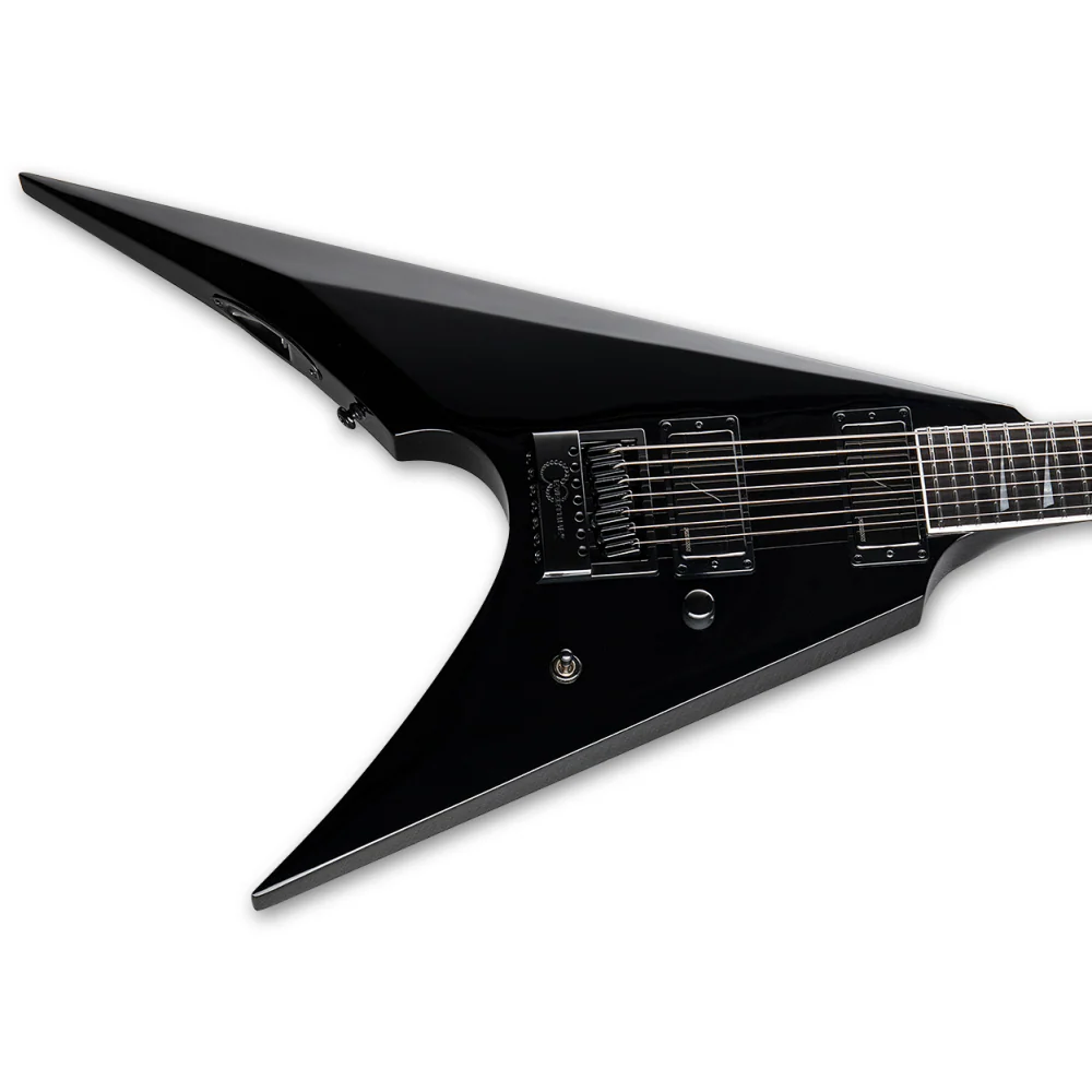 LTD Arrow 7 String Evertune Baritone Electric Guitar in Black - Image 3
