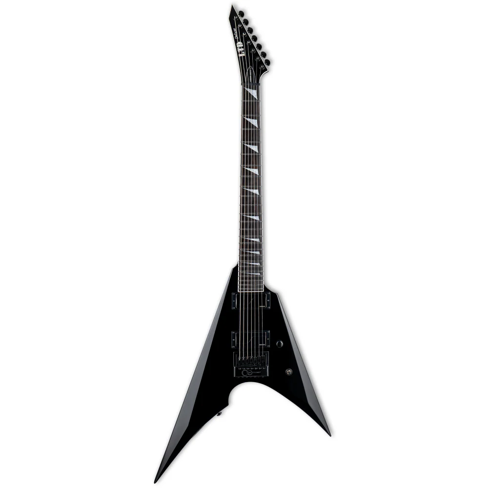 LTD Arrow 7 String Evertune Baritone Electric Guitar in Black - Image 4