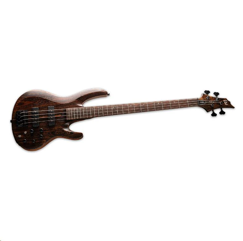 LTD B-1004 4-String Bass Guitar Bocote Natural Satin - Image 3