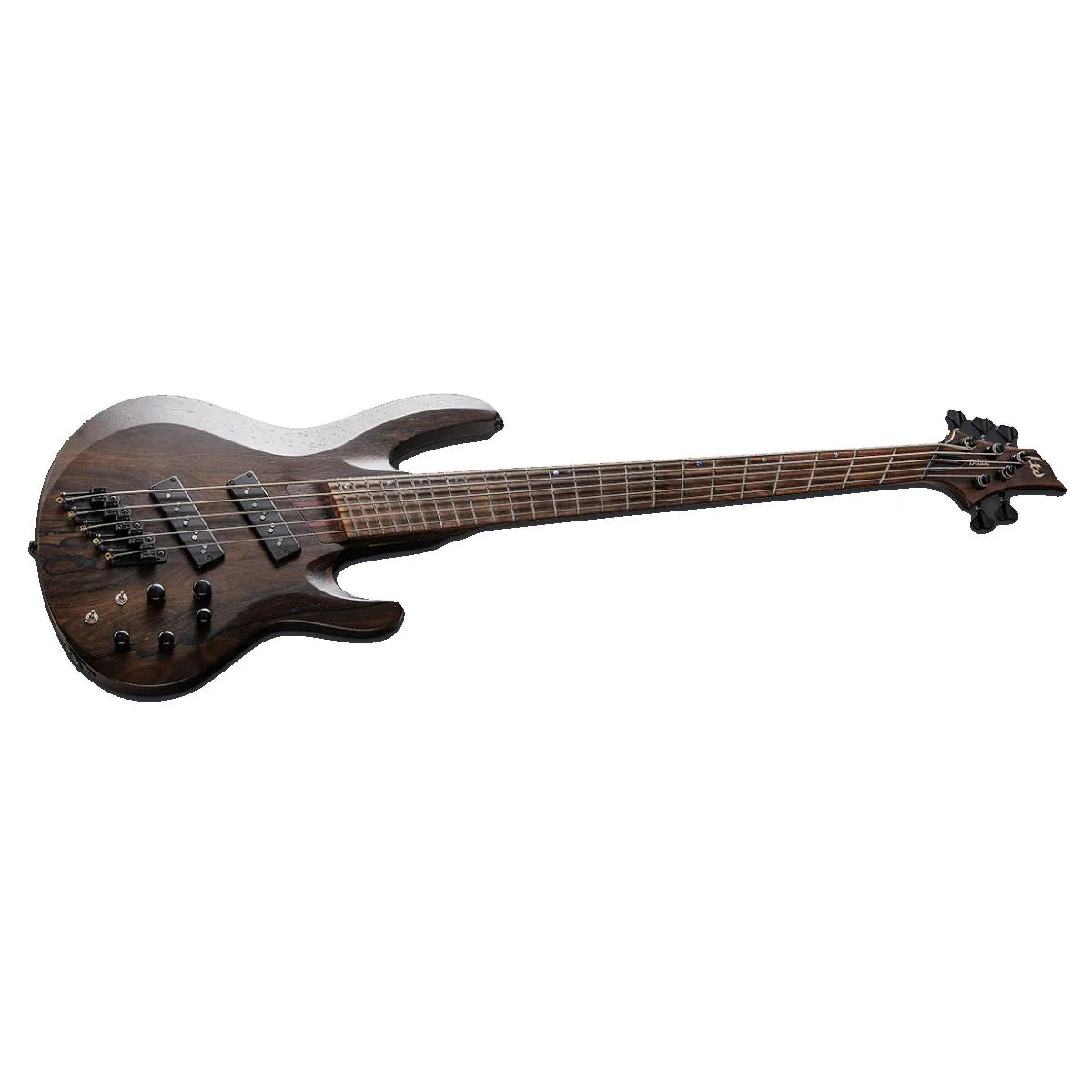LTD B-1005 Multiscale 5-String Bass Guitar Ziricote Natural Satin - Image 4