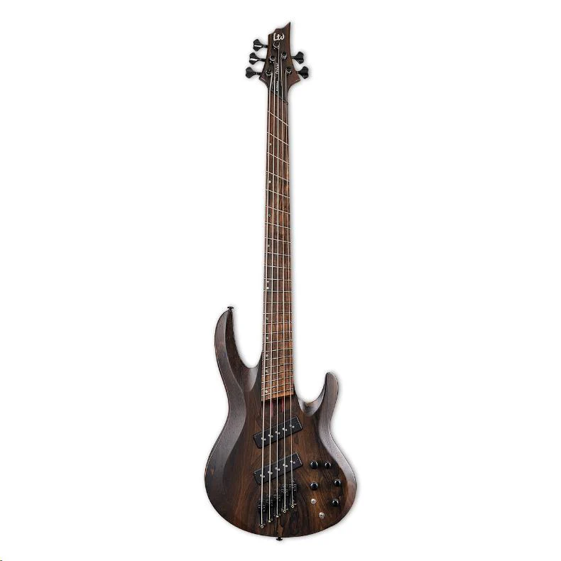 LTD B-1005 Multiscale 5-String Bass Guitar Ziricote Natural Satin - Image 5