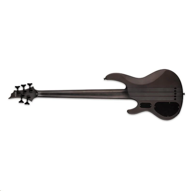 LTD D-5 5-String Bass Guitar Burled Poplar Black Natural Burst Satin - Image 3