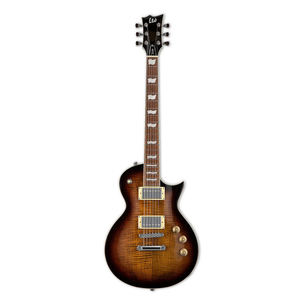 LTD EC-256 Eclipse Electric Guitar in Dark Brown Sunburst - Image 4