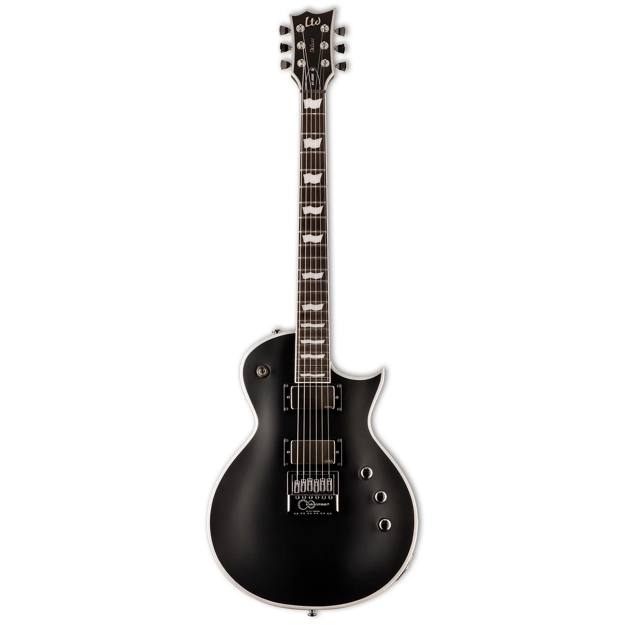 LTD EC1000 Eclipse Electric Guitar with Evertune - Black Satin - Image 3