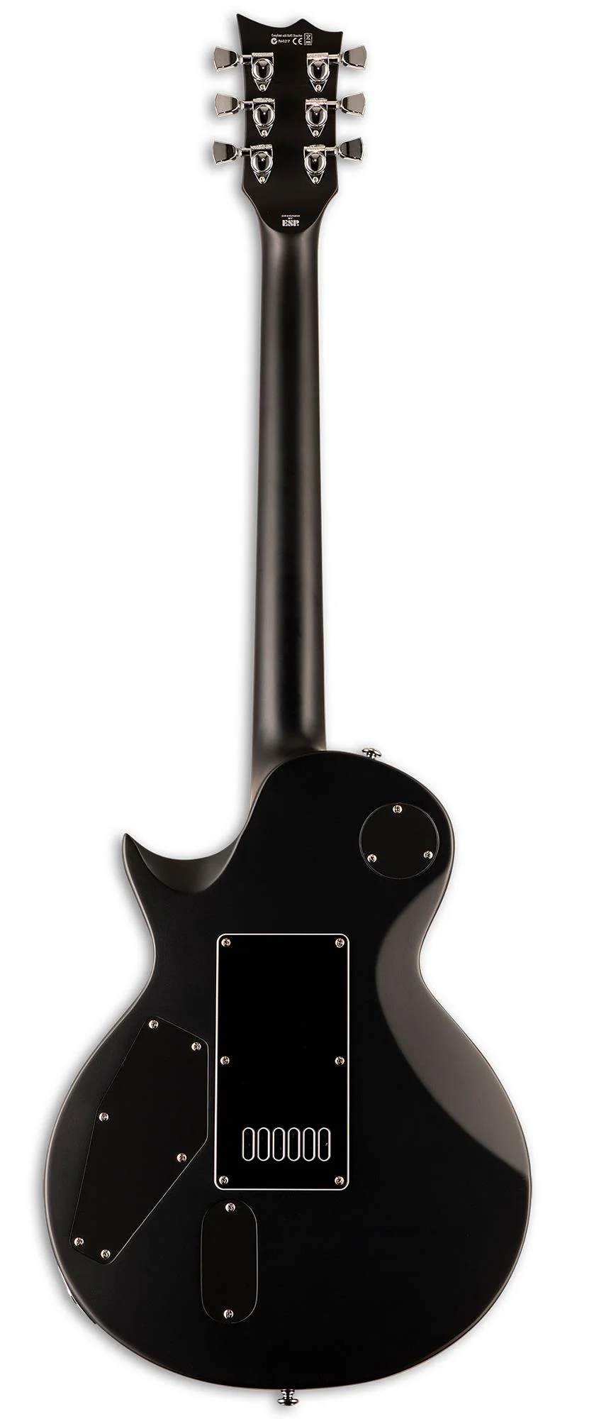 LTD EC1000 Eclipse Electric Guitar with Evertune - Black Satin - Image 4
