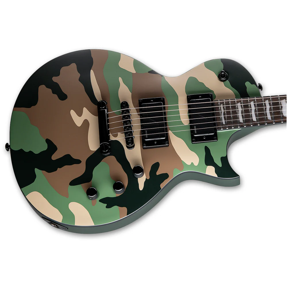 LTD Eclipse 1000 Electric Guitar in Woodland Camo Satin - Image 5