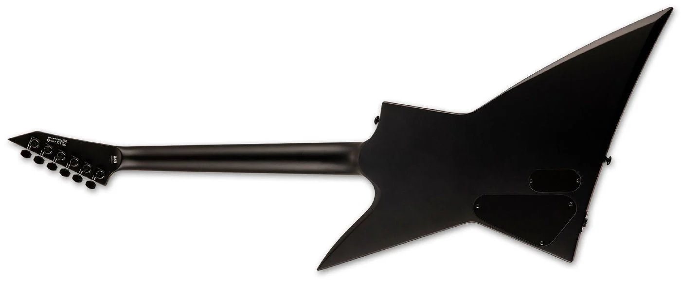LTD EX Black Metal Electric Guitar in Black Satin - Image 2