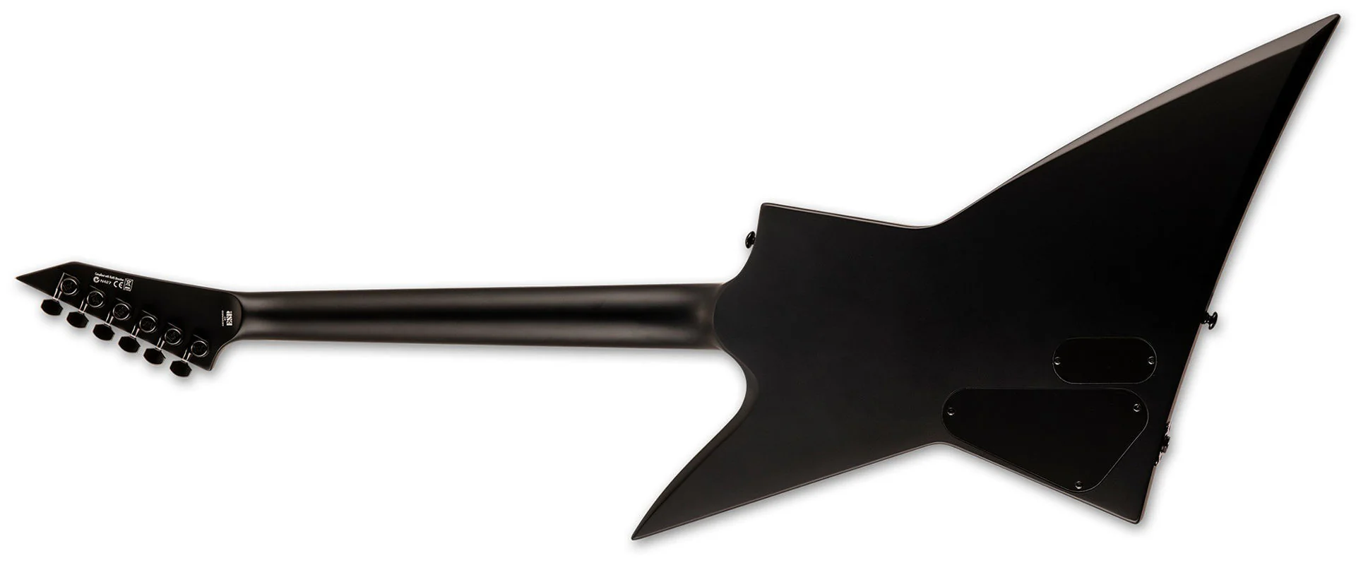 LTD EX Black Metal Electric Guitar in Black Satin - Image 6