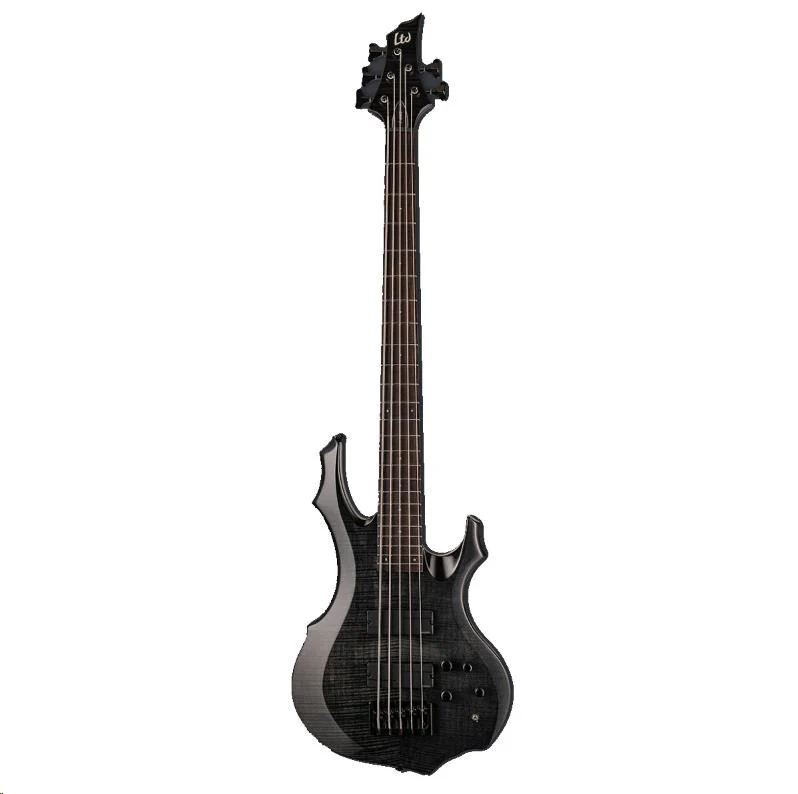 LTD F-1005 5-String Bass Guitar Flamed Maple Trans Black - Image 3