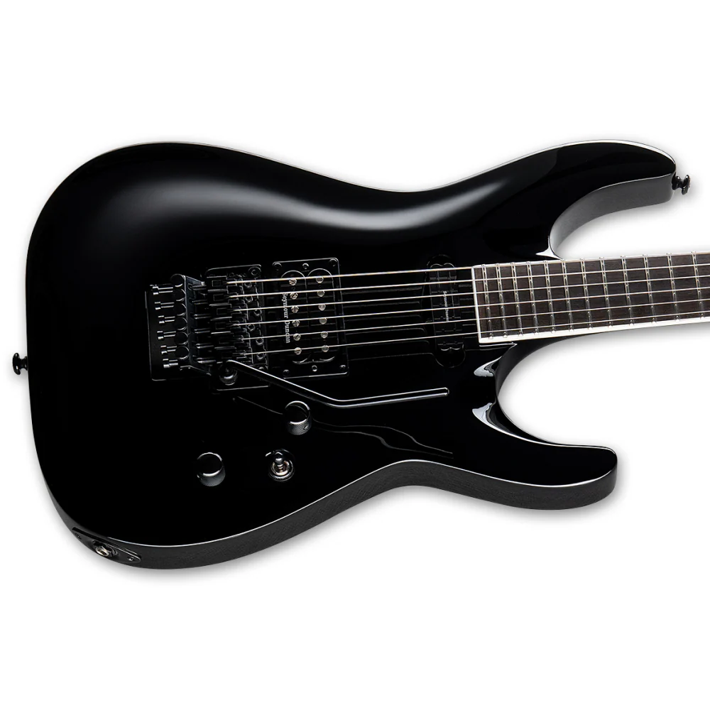 LTD Horizon Custom 87 Electric Guitar in Black - Image 4