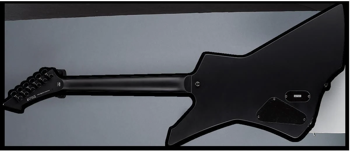 LTD James Hetfield Snakebyte Electric Guitar in Black Satin - Image 2