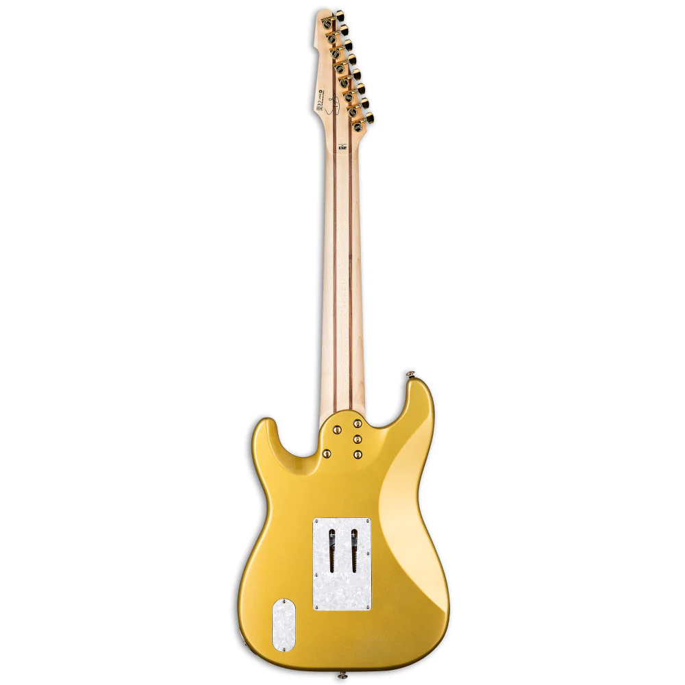 LTD Javier Reyes V8 Electric Guitar in Metallic Gold - Image 2