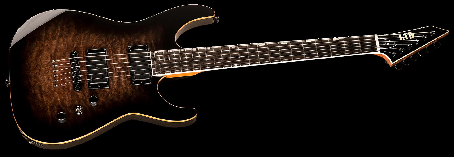 LTD JM-II Josh Middleton Signature Electric Guitar in Black Shadow Burst - Image 4