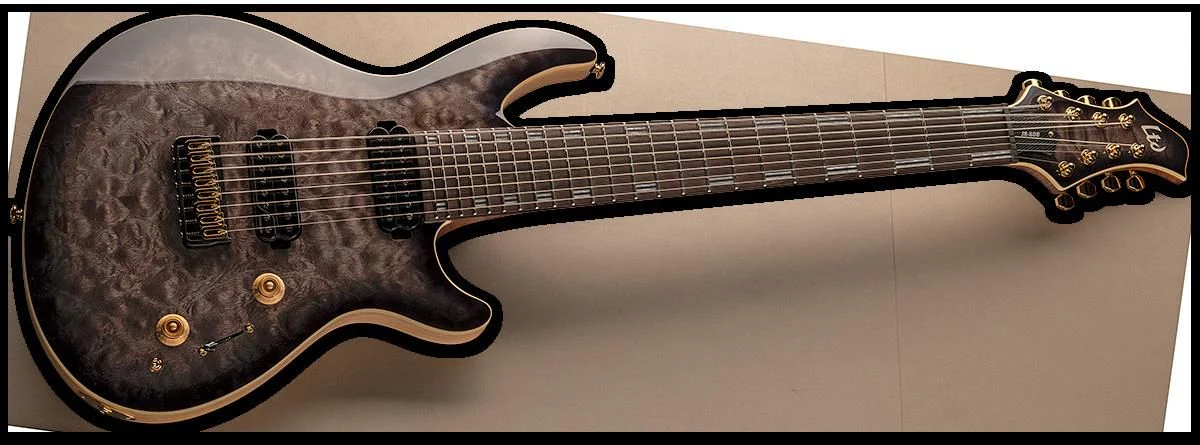 LTD JR-608 Javier Reyes Signature 8-String Electric Guitar in Quilted Maple - Image 3