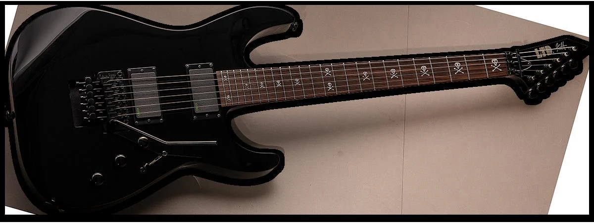 LTD KH-602 Kirk Hammett Signature Series Electric Guitar in Black - Image 3