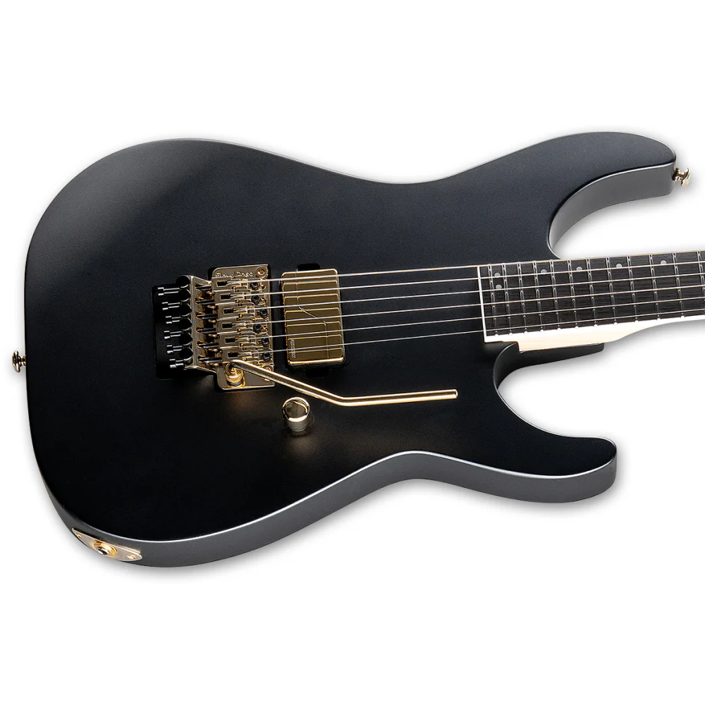 LTD M 1001¬†Electric Guitar in Quilted Maple Charcoal Metallic Satin - Image 3