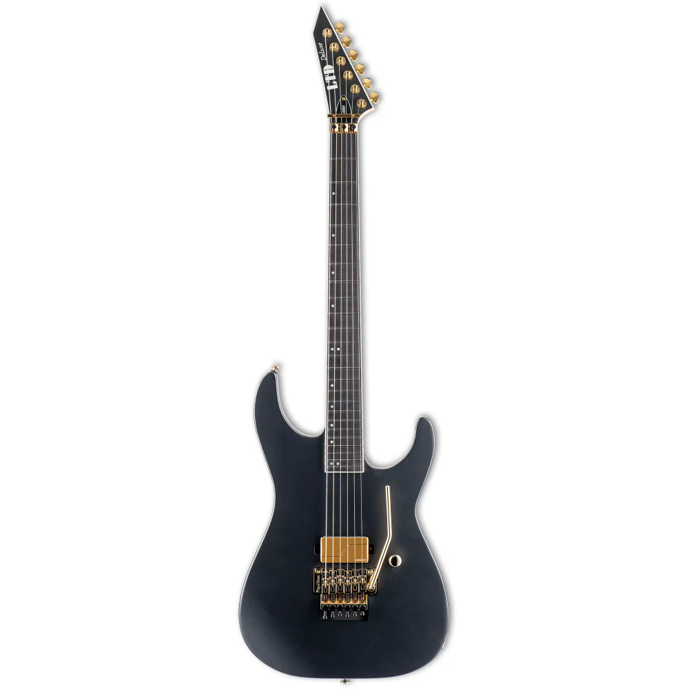 LTD M 1001¬†Electric Guitar in Quilted Maple Charcoal Metallic Satin - Image 5