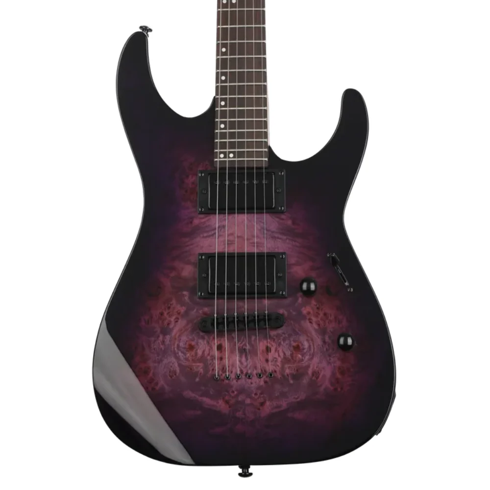 LTD M-200DX NT Electric Guitar  - Purple Burst - Image 3