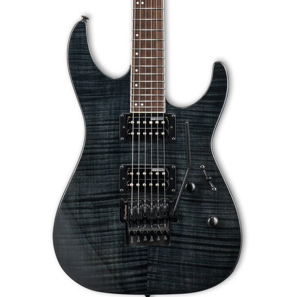 LTD M-200FM Electric Guitar - See Thru Black - Image 3
