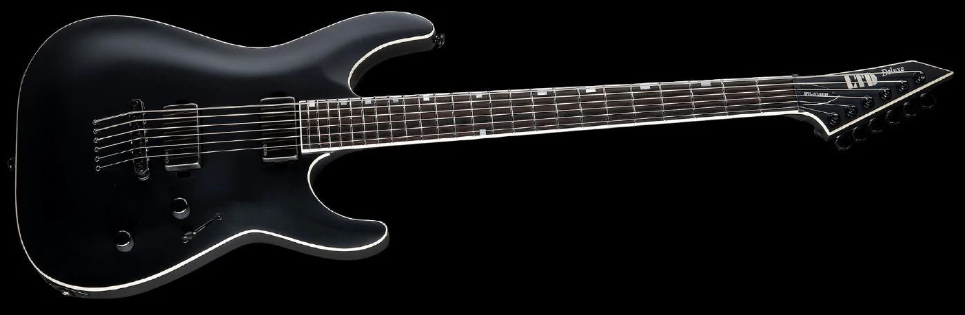 LTD MH-1000 Baritone - Black Satin - Image 3