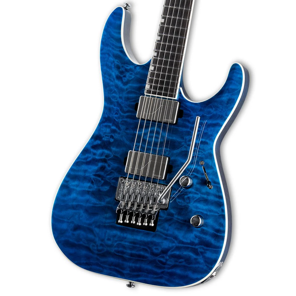 LTD MH-1000 with Floyd Rose in Black Ocean - Image 3