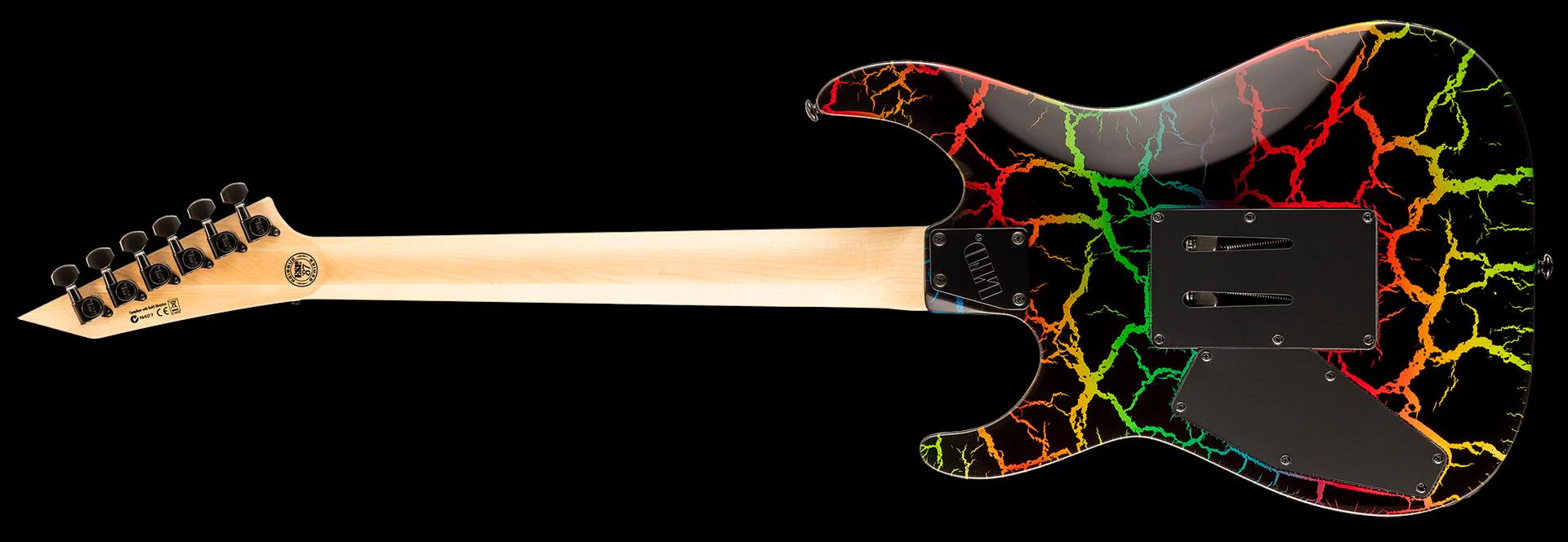 LTD Mirage 87 Series Limited Edition Electric Guitar - Rainbow Crackle - Image 3