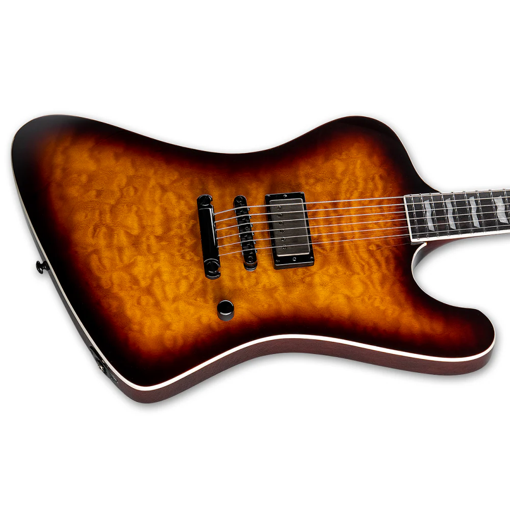 LTD Phoenix 1001 Electric Guitar in Quilted Maple Tobacco Sunburst - Image 3