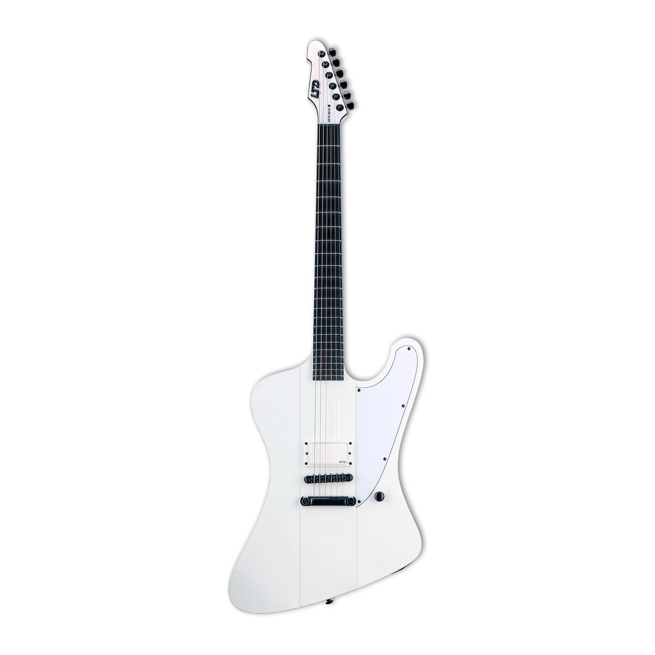 LTD Phoenix Arctic Metal Electric Guitar Snow White Satin
