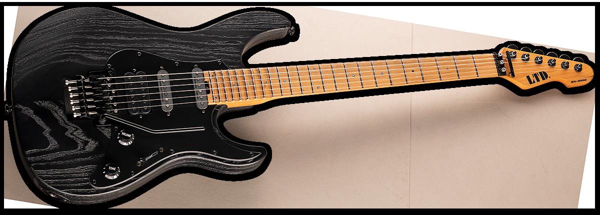LTD SN-1000FR Snapper Series Electric Guitar in Black Burst with Floyd Rose - Image 6