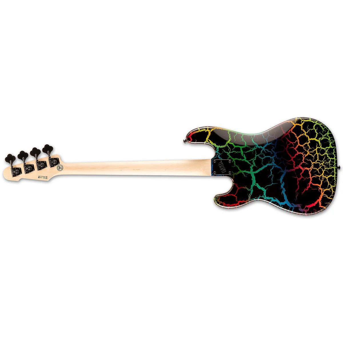 LTD Surveyor 87 Series Limited Edition Electric Bass Guitar - Rainbow Crack - Image 4