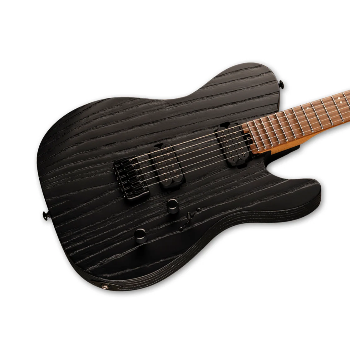 LTD TE-1000 Electric Guitar in Black Blast Finish - Image 3