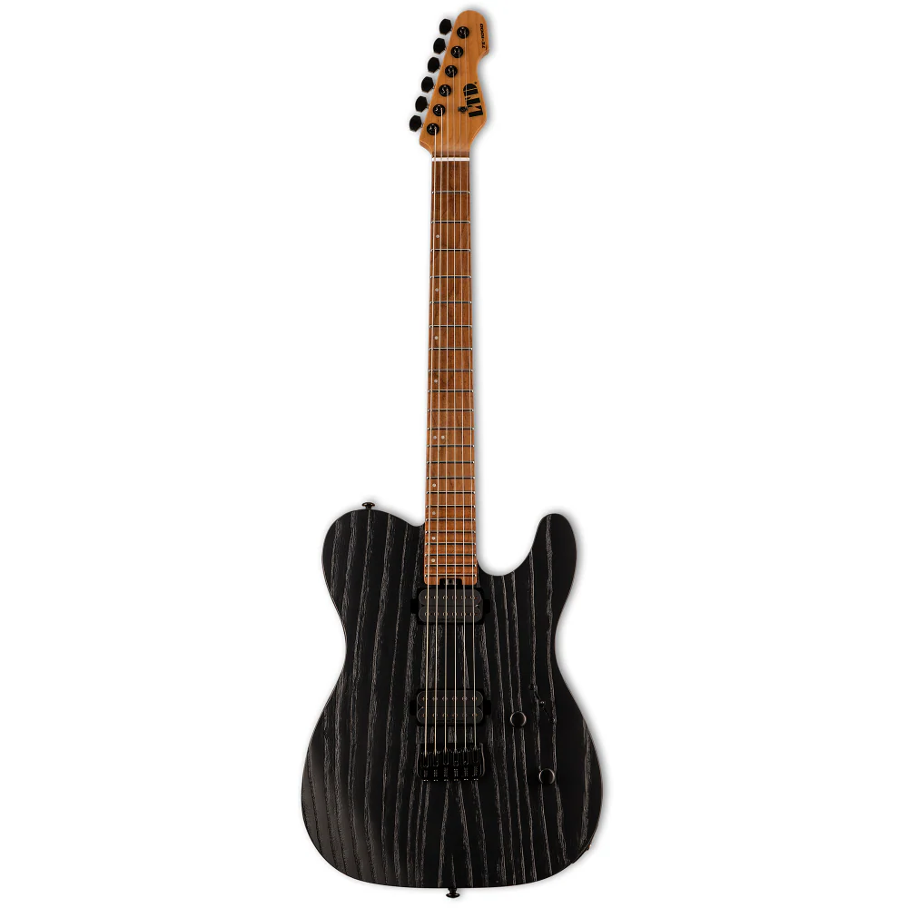 LTD TE-1000 Electric Guitar in Black Blast Finish - Image 4