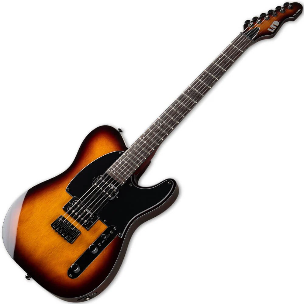 LTD TE-200 Electric Guitar with Rosewood Fretboard - Tobacco Sunburst - Image 3