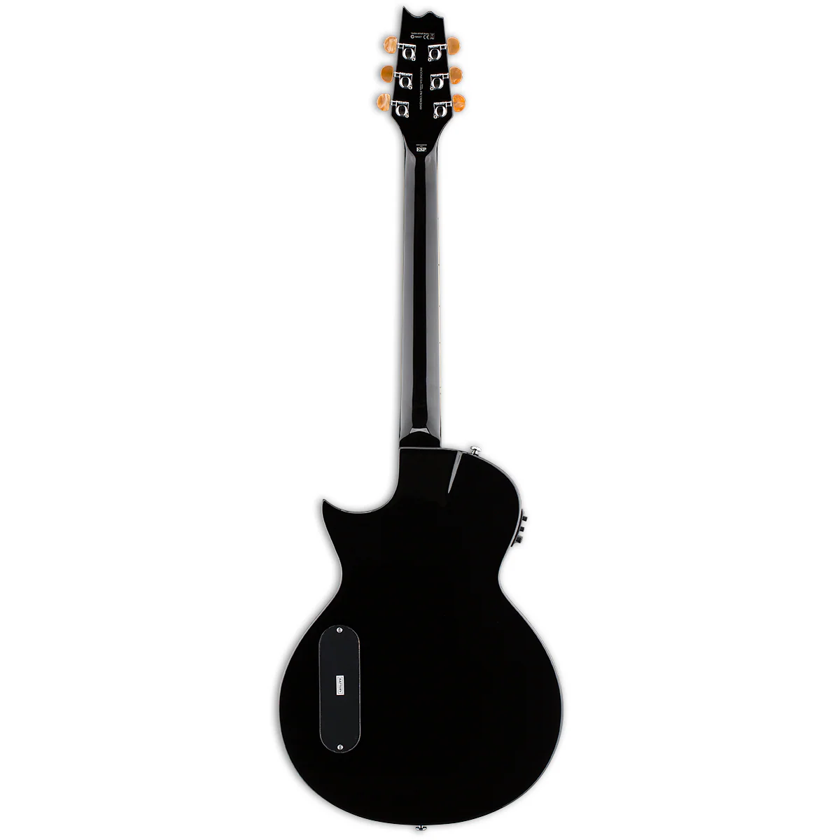 LTD TL-6 Thinline Acoustic Electric Guitar - Black - Image 2