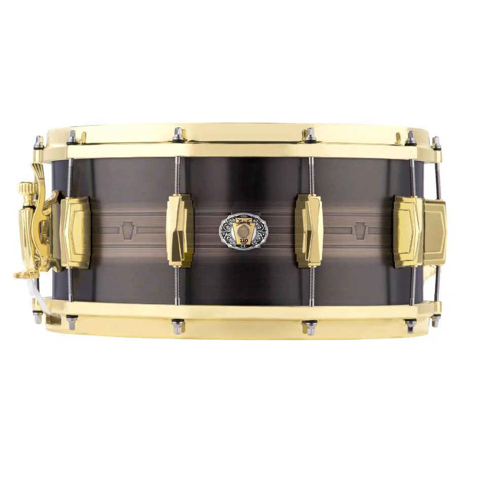 Ludwig 110th Anniversary Heirloom Black Brass Snare Drum - 5.5x14 - Image 5