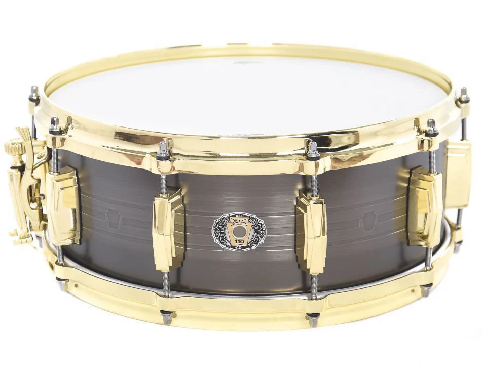 Ludwig 110th Anniversary Heirloom Black Brass Snare Drum - 5.5x14 - Image 6