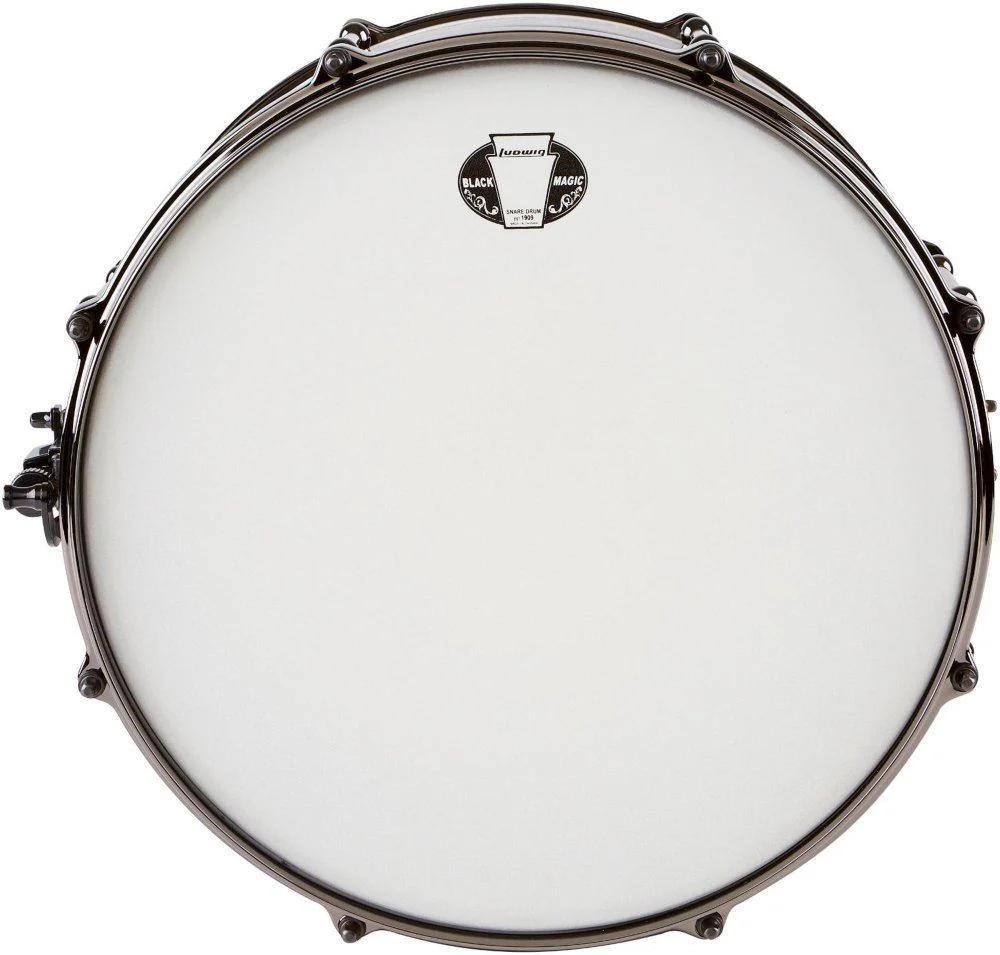 Ludwig 7x13 Black Magic Snare with Black Nickel Die-Cast Hoops & Tube Lug - Image 2