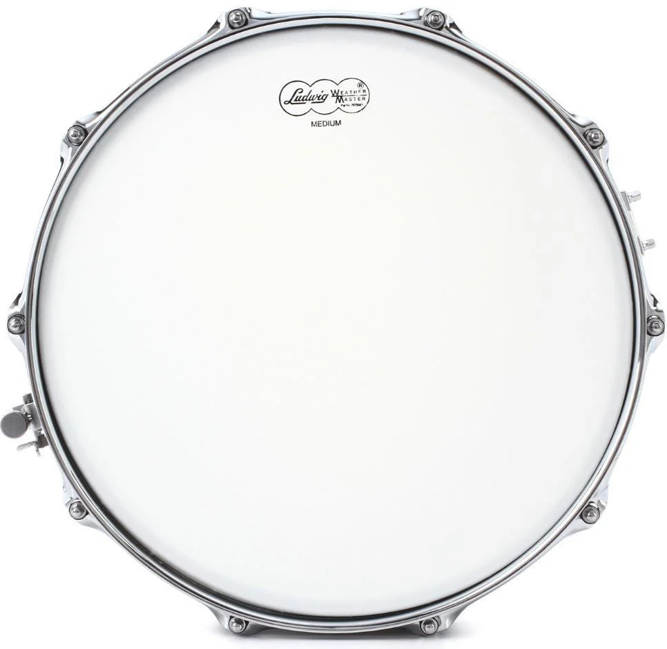 Ludwig Black Beauty Brass Snare Drum 6.5x14 Hammered Shell with Imperial Lugs - Image 3