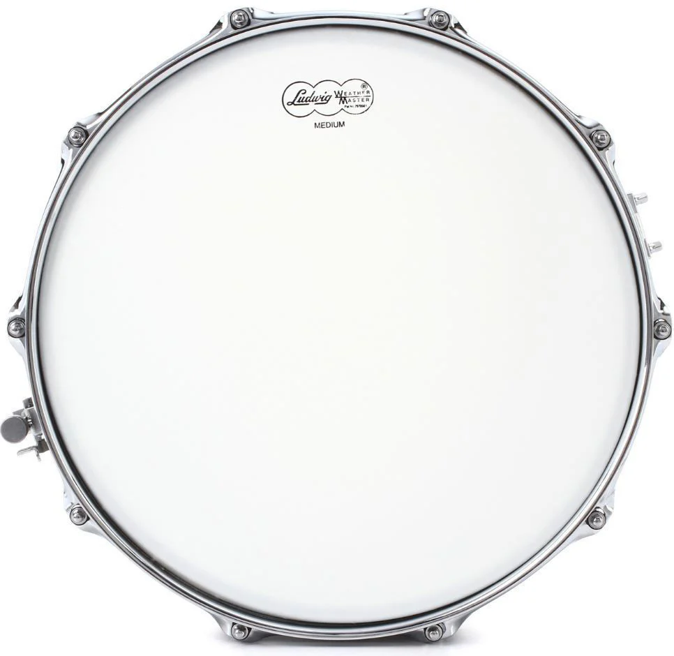 Ludwig Black Beauty Brass Snare Drum 6.5x14 Hammered Shell with Imperial Lugs - Image 4
