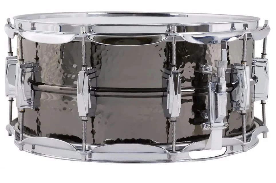 Ludwig Black Beauty Brass Snare Drum 6.5x14 Hammered Shell with Imperial Lugs - Image 6