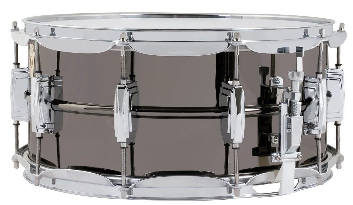 Ludwig Black Beauty Brass Snare Drum 6.5x14 Smooth Shell with Imperial Lugs - Image 2