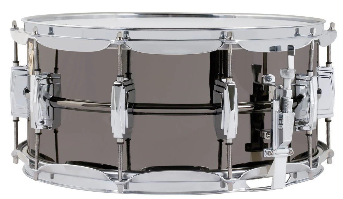 Ludwig Black Beauty Brass Snare Drum 6.5x14 Smooth Shell with Imperial Lugs - Image 5