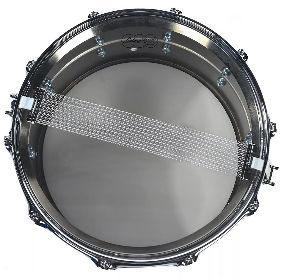 Ludwig Black Beauty Brass Snare Drum 8x14 Smooth Shell with Imperial Lugs - Image 4