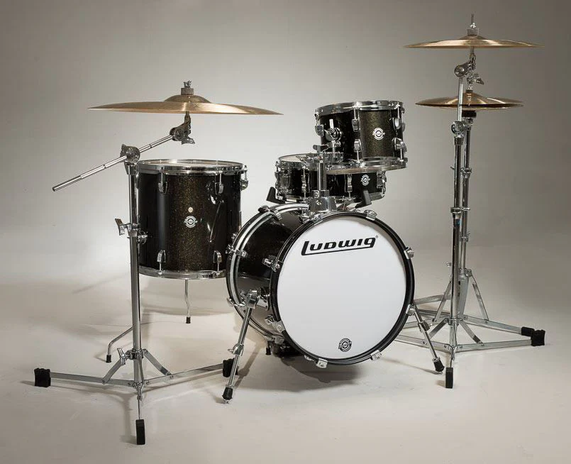 Ludwig Breakbeats 3-piece 16 inch Shell Pack Drum Kit in Black Gold Sparkle - Image 3
