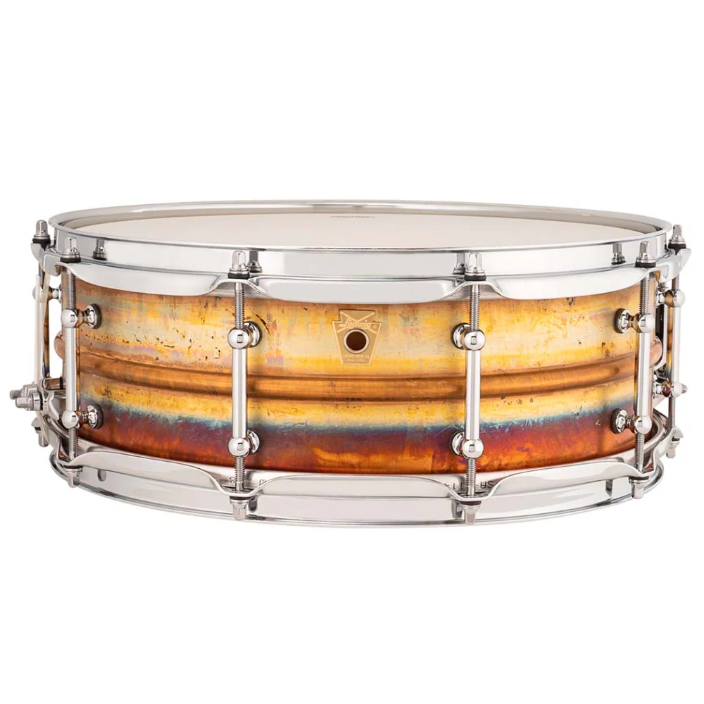 Ludwig Bronze Phonic Snare Drum 5x14 Raw Bronze with Tube Lugs - Image 2