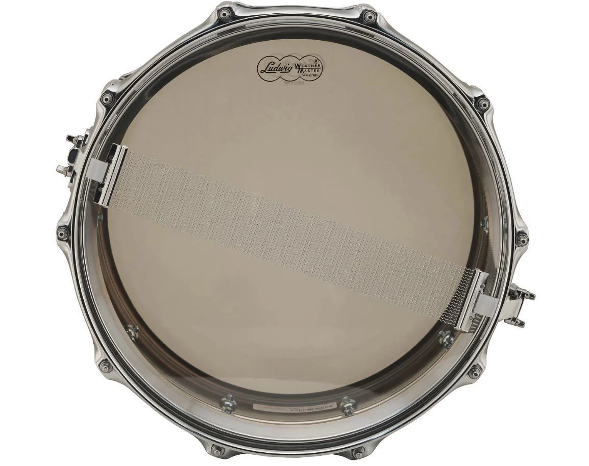 Ludwig Chrome Plated Brass Snare Drum 6.5x14 Smooth Shell with Imperial Lugs - Image 6