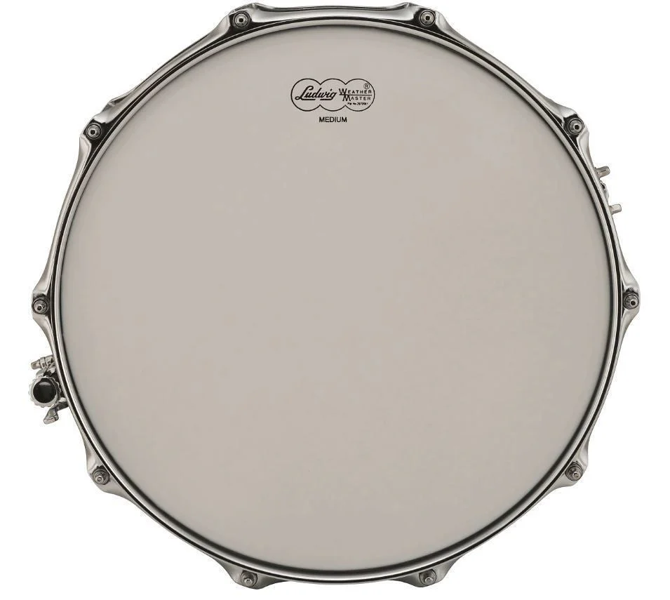 Ludwig Chrome Plated Brass Snare Drum 6.5x14 Smooth Shell with Tube Lugs