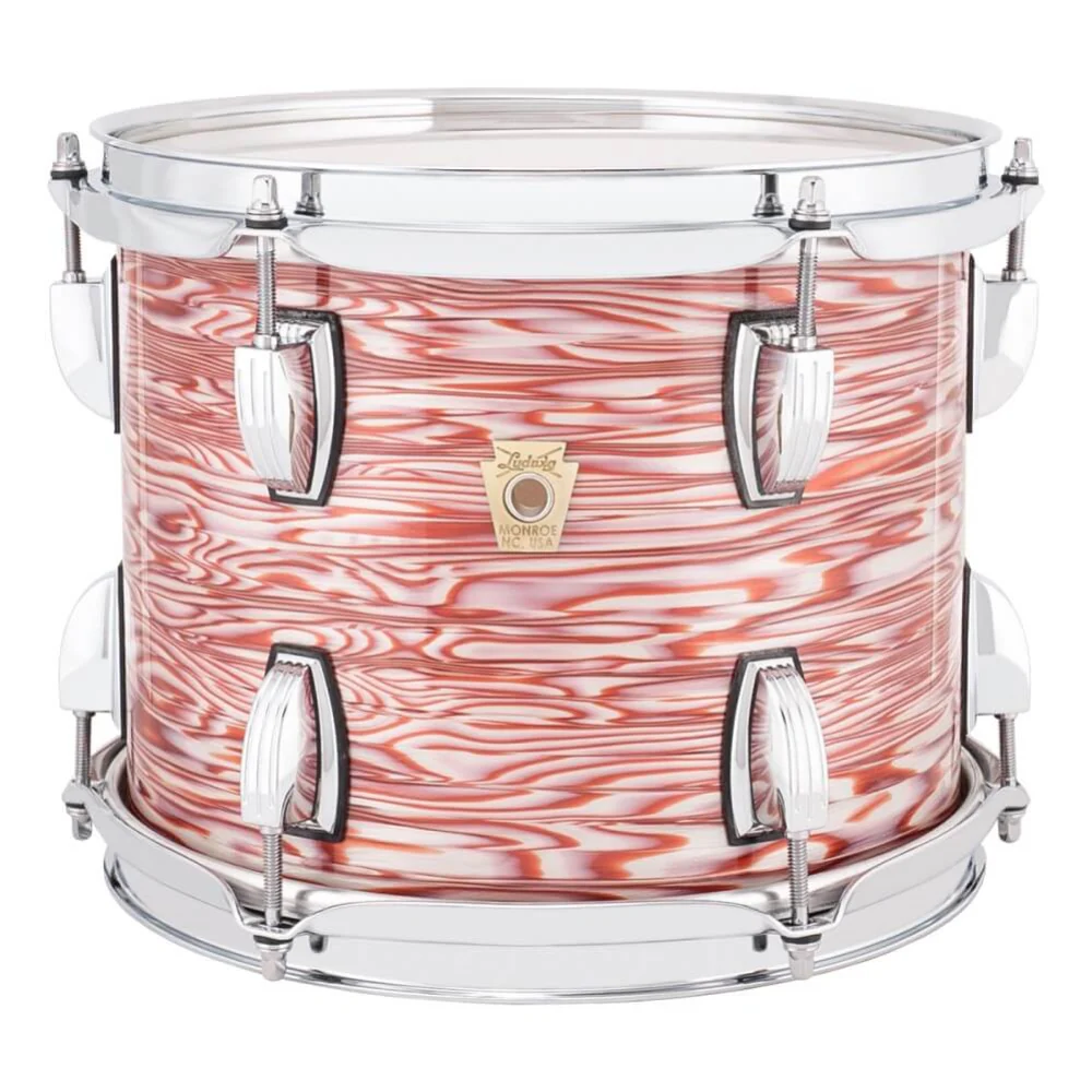 Ludwig Classic Maple Downbeat 20/14/8 3 piece Drum Kit Shell Pack - Vintage Pink Oyster - Image 3